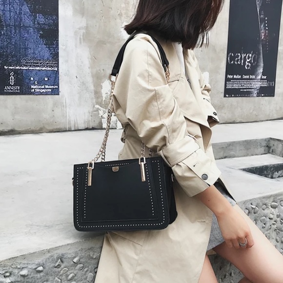 🆕JULIA Rivet Chain Shoulder Bag - Picture 3 of 11